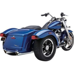 PartzBiz HD CBU-6302 - Cobra 6302 Chrome 909 Twins 4" Slip On Muffler Exhaust Harley Freewheeler 15-16 1801-0868 630069 PartzBiz HD CBU-6302 - Cobra 6302 Chrome 909 Twins 4" Slip On Muffler Exhaust Harley Freewheeler 15-16 1801-0868 630069