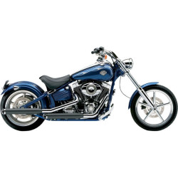 PartzBiz HD CBU-6003B - Cobra Black 3" Slash Cut Slip On Mufflers Billet Tip Harley 07-16 FXST FLSTC | 6003B PartzBiz HD CBU-6003B - Cobra Black 3" Slash Cut Slip On Mufflers Billet Tip Harley 07-16 FXST FLSTC | 6003B