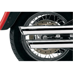 PartzBiz HD CBU-6003 - Cobra Chrome 3" Slash Cut Slip On Mufflers Billet Tip Harley 07-16 FXST FLSTC | 6003 PartzBiz HD CBU-6003 - Cobra Chrome 3" Slash Cut Slip On Mufflers Billet Tip Harley 07-16 FXST FLSTC | 6003