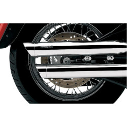 PartzBiz HD CBU-6006 - Cobra Chrome 3" Slash Cut Slip On Mufflers Billet Tip Harley 08-16 FXDF FXDWG | 6006 PartzBiz HD CBU-6006 - Cobra Chrome 3" Slash Cut Slip On Mufflers Billet Tip Harley 08-16 FXDF FXDWG | 6006