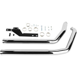 PartzBiz HD CBU-6811T - Cobra Chrome Dragsters 2:2 Drag Pipe Full Exhaust for Harley 07-11 Softail | 6811T PartzBiz HD CBU-6811T - Cobra Chrome Dragsters 2:2 Drag Pipe Full Exhaust for Harley 07-11 Softail | 6811T