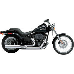 PartzBiz HD CBU-6421 - Cobra Chrome PowerPro HP 2-into-1 Exhaust for Harley Softail 07-11 FLST FXST | 6421 PartzBiz HD CBU-6421 - Cobra Chrome PowerPro HP 2-into-1 Exhaust for Harley Softail 07-11 FLST FXST | 6421