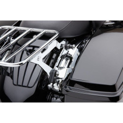 PartzBiz HD CBU-602-2101 - Cobra Chrome Quick Detachable 4 Point Docking Hardware Kit 14-18 Harley FLH/T | 602-2101