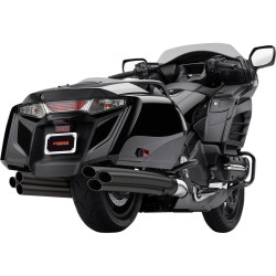 PartzBiz HD CBU-1217B - Cobra Exhaust 1217 Black 6 into 6 Slip On Mufflers Honda Goldwing F6B PartzBiz HD CBU-1217B - Cobra Exhaust 1217 Black 6 into 6 Slip On Mufflers Honda Goldwing F6B