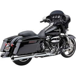 PartzBiz HD CBU-6214 - Cobra PowerFlo Chrome 4.5" Mufflers Slip Ons Exhaust for Harley FL 2017 | 6214 PartzBiz HD CBU-6214 - Cobra PowerFlo Chrome 4.5" Mufflers Slip Ons Exhaust for Harley FL 2017 | 6214