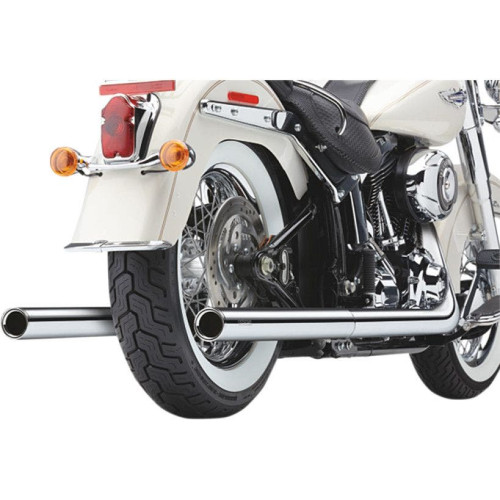 PartzBiz HD: 4420592-Cobra Softail Dual Chrome Exhaust w/ Billet Tips Harley Softail FX /FLST 97-06 | 6984 PartzBiz HD: 4420592-Cobra Softail Dual Chrome Exhaust w/ Billet Tips Harley Softail FX /FLST 97-06 | 6984