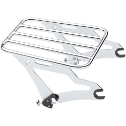 PartzBiz HD CBU-602-2500 - Cobra USA Chrome ชั้นวางสัมภาระที่ถอดออกได้อย่างรวดเร็ว Harley Touring FLH/T 09-18 | 602-2500 PartzBiz HD CBU-602-2500 - Cobra USA Chrome ชั้นวางสัมภาระที่ถอดออกได้อย่างรวดเร็ว Harley Touring FLH/T 09-18 | 602-2500