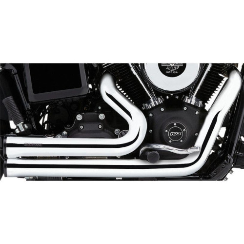 PartzBiz HD: 4420534-Cobra USA Chrome Speedster Short Exhaust w/ Race Pro Tips Harley Softail 12-17 | 6791