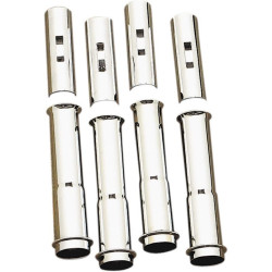 PartzBiz HD DSDS193758 - Colony Chrome ติดตั้งชุดท่อ Pushrod ล่างอย่างรวดเร็วสำหรับ Harley Twin Cam 99-15 | DS193758