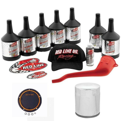 PartzBiz HD: 4420435-Complete Red Line Primary Oil Kit w/ Gaskets Harley Twin Cam 6 Speed 07-16 PartzBiz HD: 4420435-Complete Red Line Primary Oil Kit w/ Gaskets Harley Twin Cam 6 Speed 07-16