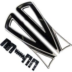 PartzBiz HD DS16211033 - Covington Customs Black Ripper กระดานปูพื้นแบบปรับได้ Harley Softail Touring 08-Up