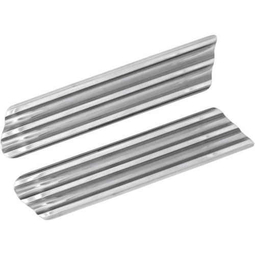 PartzBiz HD: 4420350-Covingtons Chrome Finned Police Saddlebag Latch ลบแผ่นครอบคลุม Harley 93-08 | C1006-ซี PartzBiz HD: 4420350-Covingtons Chrome Finned Police Saddlebag Latch ลบแผ่นครอบคลุม Harley 93-08 | C1006-ซี