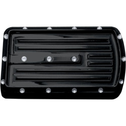 PartzBiz HD DS16110048 - แป้นเหยียบเบรกหลัง Covingtons Customs Black Dimpled Harley FLH & FLST | C1044-B