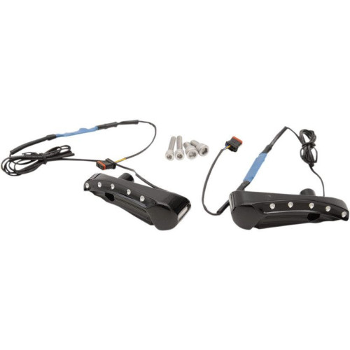 PartzBiz HD: 4420291-Covingtons Customs Black Flush Front Billet ไฟเลี้ยว Harley Road Glide 15-17 | C1300-B PartzBiz HD: 4420291-Covingtons Customs Black Flush Front Billet ไฟเลี้ยว Harley Road Glide 15-17 | C1300-B