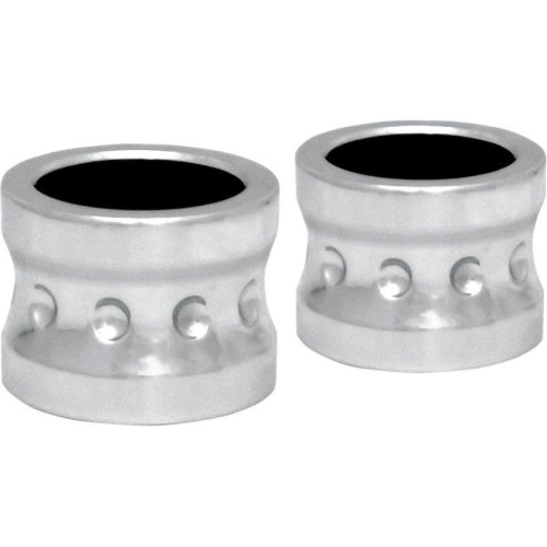PartzBiz HD: 4420296-Covingtons Customs Chrome Dimpled Front Axle Spacers Harley FLH 08-17 W/O ABS | C0013-C PartzBiz HD: 4420296-Covingtons Customs Chrome Dimpled Front Axle Spacers Harley FLH 08-17 W/O ABS | C0013-C