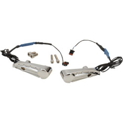 PartzBiz HD DS20201291 - Covingtons Customs Chrome Flush สัญญาณไฟเลี้ยวด้านหน้า Billet Harley FLTR 15-17 | C1300-ซี PartzBiz HD DS20201291 - Covingtons Customs Chrome Flush สัญญาณไฟเลี้ยวด้านหน้า Billet Harley FLTR 15-17 | C1300-ซี