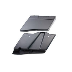 PartzBiz HD VT49-2667 - Custom 3" Stretched ABS Extended Saddlebags CVO Style Bag Raw Harley 93-13 | 49-2667