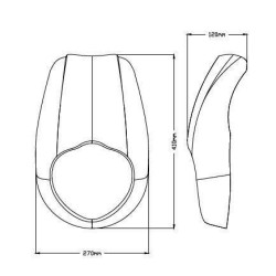 PartzBiz HD TR304787 - Custom Acces Anarchy Semi-Fairing Black Kawasaki Vulcan S 15-Up PartzBiz HD TR304787 - Custom Acces Anarchy Semi-Fairing Black Kawasaki Vulcan S 15-Up