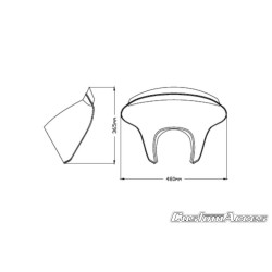 PartzBiz HD TR304747 - Custom Acces Batwing SML Fairing Short Smoke Yamaha Bolt XVS950 13-Up BTM0004H PartzBiz HD TR304747 - Custom Acces Batwing SML Fairing Short Smoke Yamaha Bolt XVS950 13-Up BTM0004H