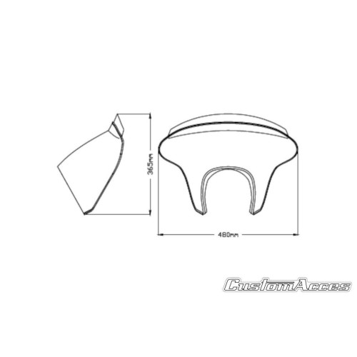 PartzBiz HD: 4420212-Custom Acces Batwing SML Fairing Short Smoke Yamaha Bolt XVS950 13-Up BTM0004H PartzBiz HD: 4420212-Custom Acces Batwing SML Fairing Short Smoke Yamaha Bolt XVS950 13-Up BTM0004H
