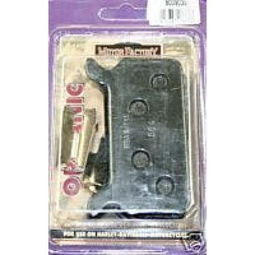 PartzBiz HD: 4420181-Custom Chrome Ferodo Rear Brake Pads for 86-99 Harley FLH | 
