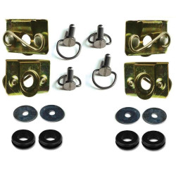 PartzBiz HD 605704 - Custom Chrome Saddlebag Bail Mounting Kit & Pins Harley Touring FLHT/FLT 93-13 | Custom Chome