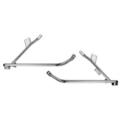 PartzBiz HD 605709 - Custom Chrome Saddlebag Support Brackets for Harley FLH 09-13 Repl OEM 90881-09A | Custom Chome