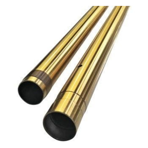 PartzBiz HD: 4420136-Custom Cycle 710075 Gold Inverted Fork Tubes 43mm 24.5 Harley & Custom PartzBiz HD: 4420136-Custom Cycle 710075 Gold Inverted Fork Tubes 43mm 24.5 Harley & Custom