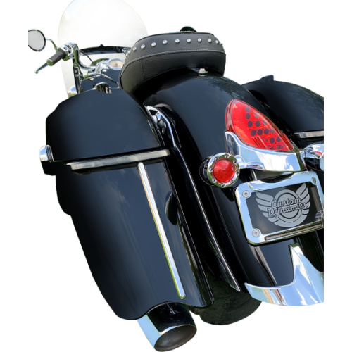 PartzBiz HD: -Custom Dynamics Low Profile กระเป๋าข้างไฟเลนส์ควัน Chrome Trim Indian 15-Up PartzBiz HD: -Custom Dynamics Low Profile กระเป๋าข้างไฟเลนส์ควัน Chrome Trim Indian 15-Up