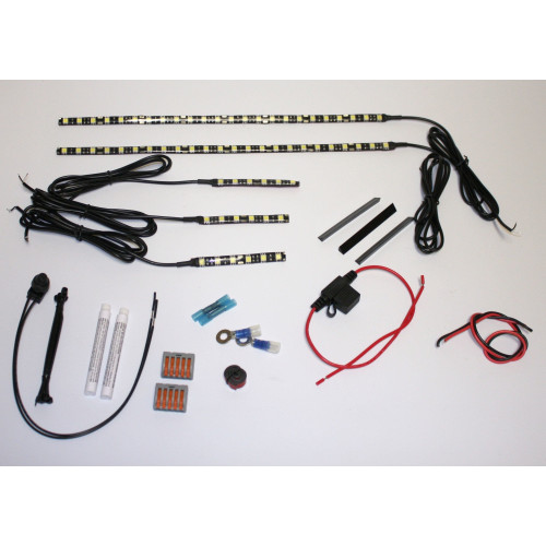 PartzBiz HD: -ชุดเครื่องยนต์ไฟเน้นเสียง LED Dynamics MagicFlex 2 สีม่วงแบบกำหนดเอง Harley | M2EK1-สีม่วง