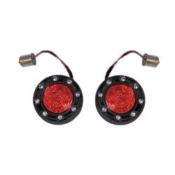 PartzBiz HD PB-BR-RR-56-BR - Custom Dynamics PRObeam††Black Bullet Ringz 1156 สัญญาณไฟเลี้ยว LED ด้านหลังเลนส์สีแดง PartzBiz HD PB-BR-RR-56-BR - Custom Dynamics PRObeam††Black Bullet Ringz 1156 สัญญาณไฟเลี้ยว LED ด้านหลังเลนส์สีแดง