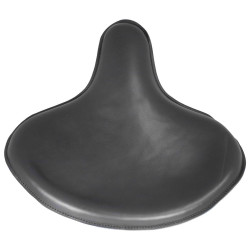 PartzBiz HD MU27123 - Custom Tractor Seat No Skirt Black Leather W/ Steel Pan Foam Padding & Custom Mount