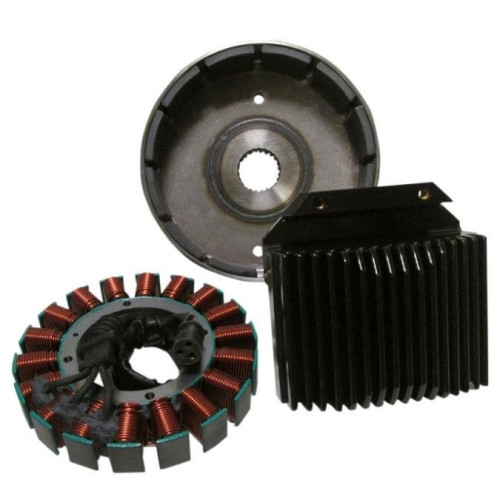 PartzBiz HD: 4419220-Cycle Electric 3 Phase 50 Amp Stator Regulator Charging System Harley FLH 09-10 | CE-84T-10 PartzBiz HD: 4419220-Cycle Electric 3 Phase 50 Amp Stator Regulator Charging System Harley FLH 09-10 | CE-84T-10
