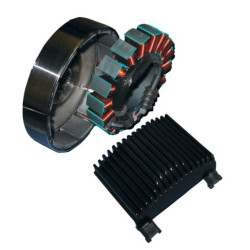 PartzBiz HD DS21120858 - ชุดชาร์จ Cycle Electric 3-Phase 50A สำหรับ Harley-Davidson Dyna Glide 2012-2013 | CE-87T