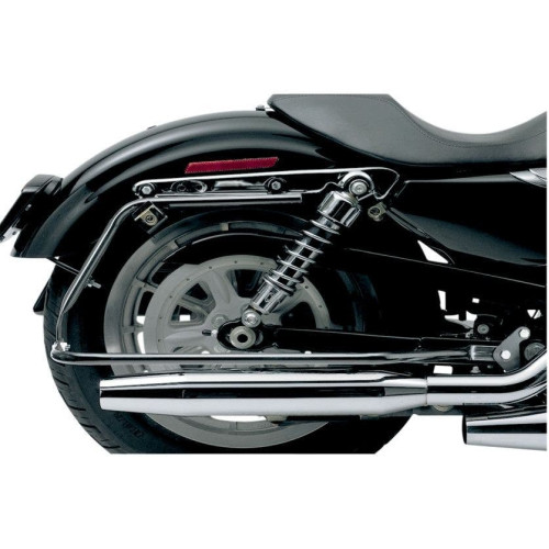 PartzBiz HD: 4419096-Cycle Visions Bagster Saddlebag Mount สำหรับ Harley Sportster XL รุ่น Black Mounts