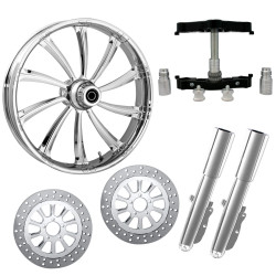 PartzBiz HD CYPHER-DUAL-CHR-KIT-PCKG - Cypher Chrome 23" Wheel Tire Dual Rotors w/ Raked Triple Trees Lowers & Sliders | CYPHER-DUAL-CHR-KIT-PCKG PartzBiz HD CYPHER-DUAL-CHR-KIT-PCKG - Cypher Chrome 23" Wheel Tire Dual Rotors w/ Raked Triple Trees Lowers & Sliders | CYPHER-DUAL-CHR-KIT-PCKG