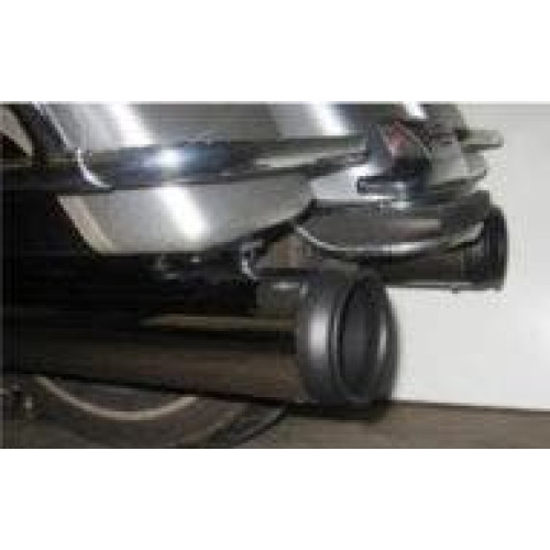 PartzBiz HD: 4419065-D&D Black Powder 4" Interchangeable Muffler End Cap Fish Mouth Sold Each w/ Bolts 604-11PECapFM Harley M8 Milwaukee Eight Touring Cruiser Chopper best for FLH FLT FLHX electra road street glide king tri