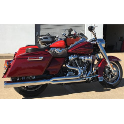 PartzBiz HD DD650Z-32TBB - D&D Chrome M8 Billet Cat 2 Into 1 Exhaust w/ Big Bore Baffle Harley FLH 17-Up 650Z-32TBB PartzBiz HD DD650Z-32TBB - D&D Chrome M8 Billet Cat 2 Into 1 Exhaust w/ Big Bore Baffle Harley FLH 17-Up 650Z-32TBB