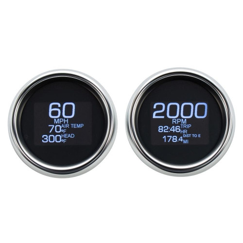 PartzBiz HD: 4419022-Dakota Digital Chrome MLX-8696 Plug-In 6 LED มาตรวัด Harley FLH/T 96-03 PartzBiz HD: 4419022-Dakota Digital Chrome MLX-8696 Plug-In 6 LED มาตรวัด Harley FLH/T 96-03