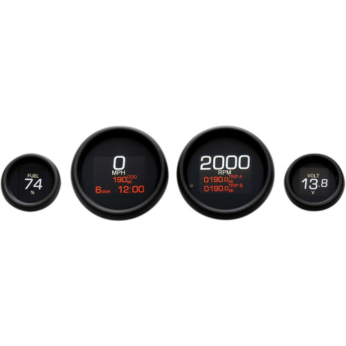 PartzBiz HD: 4418973-Dakota Digital MLX-8496-K ไฟ LED สีดำ MLX Series 4 เกจ SPEEDO Tach Harley 96-03 FLH FLT FLTR FLHX FLHR electra Road Street Glide Touring davidson เปลี่ยนที่ดีที่สุดสำหรับ PartzBiz HD: 4418973-Dakota Digital MLX-8496-K ไฟ LED สีดำ MLX Series 4 เกจ SPEEDO Tach Harley 96-03 FLH FLT FLTR FLHX FLHR electra Road Street Glide Touring davidson เปลี่ยนที่ดีที่สุดสำหรับ