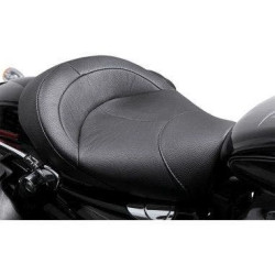 PartzBiz HD WP830-0402 - Danny Gray Bigist Solo Seat Leather Smooth Stitch Harley Sportster 04-18 PartzBiz HD WP830-0402 - Danny Gray Bigist Solo Seat Leather Smooth Stitch Harley Sportster 04-18