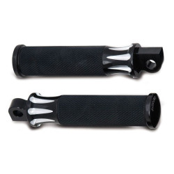 PartzBiz HD AN07-909 - Arlen Ness Black Fusion Male Mount Foot Pegs for Harley or Metric-07-909 PartzBiz HD AN07-909 - Arlen Ness Black Fusion Male Mount Foot Pegs for Harley or Metric-07-909