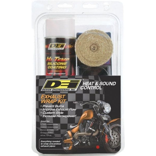 PartzBiz HD: 4418746-DEI Exhaust Wrap Kit 2x15 Tan Wrap เคลือบซิลิโคน HT สีขาว 901332