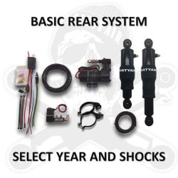 PartzBiz HD DA-HTR01-08 - Dirty Air Rear Basic Bagger Air Ride ชุดโช๊คหลังช่วงล่าง Harley FLH 00-20