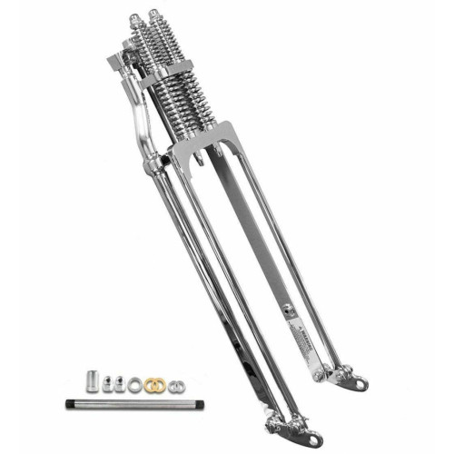 PartzBiz HD: 4418686-DNA 22 ” ความยาวสต็อก ปลายด้านหน้า Chrome Springer พร้อมชุดเพลา Harley & Custom PartzBiz HD: 4418686-DNA 22 ” ความยาวสต็อก ปลายด้านหน้า Chrome Springer พร้อมชุดเพลา Harley & Custom