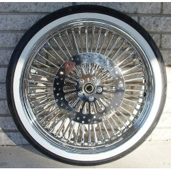 PartzBiz HD MS21580942-FLH-PKG - DNA 52 Mammoth Spoke Tire with Super Spoke Rotors Package for Harley Touring 08-14 | 