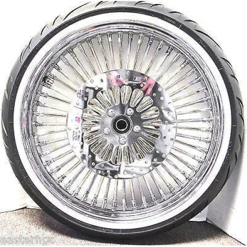 PartzBiz HD: 4418580-DNA Chrome Mammoth 21” 52 ล้อ Fat Spoke และยาง White Wall Package Harley FL Softail 00-07 PartzBiz HD: 4418580-DNA Chrome Mammoth 21” 52 ล้อ Fat Spoke และยาง White Wall Package Harley FL Softail 00-07