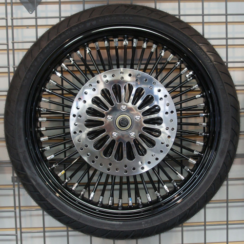PartzBiz HD: 4418520-DNA Mammoth 52 Spoke Black Rim Spokes Hub ชุดล้อยาง Harley 09-22