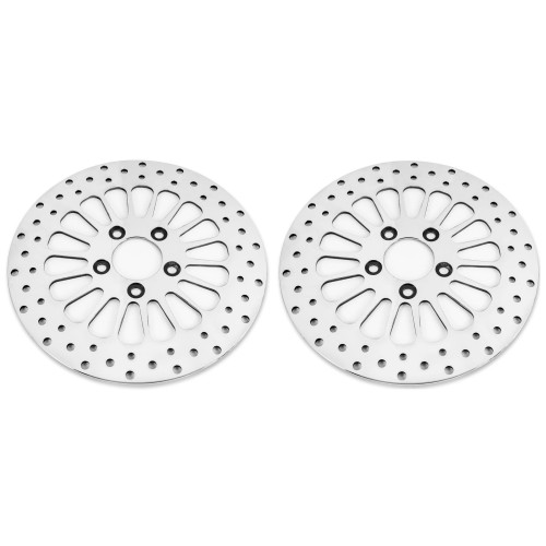 PartzBiz HD: 4418487-DNA Polished Super Spoke Dual Front & Rear 11.5 Disc Rotors Harley Touring 00-07 | M-RT-2100 PartzBiz HD: 4418487-DNA Polished Super Spoke Dual Front & Rear 11.5 Disc Rotors Harley Touring 00-07 | M-RT-2100