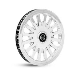 PartzBiz HD M-PL-0172 - DNA Super Spoke Chrome Cush Drive Pulley 68th x 1” สำหรับ Harley 09-up Touring | M-PL-0172 PartzBiz HD M-PL-0172 - DNA Super Spoke Chrome Cush Drive Pulley 68th x 1” สำหรับ Harley 09-up Touring | M-PL-0172